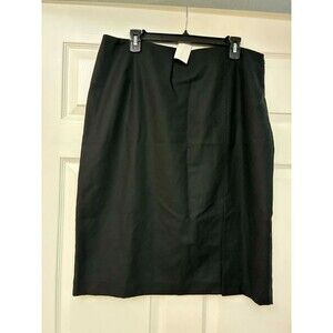 Rafael Womens Size 16 Black Marina Wool Pencil Skirt Career Office Casual NWT